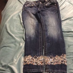 Miss Me Signature Cuffed Skinny Jeans